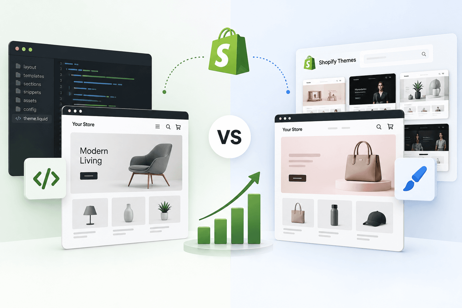 Custom Shopify Liquid Theme vs Pre-Made Shopify Templates: Which One Wins for Scaling DTC Brands?