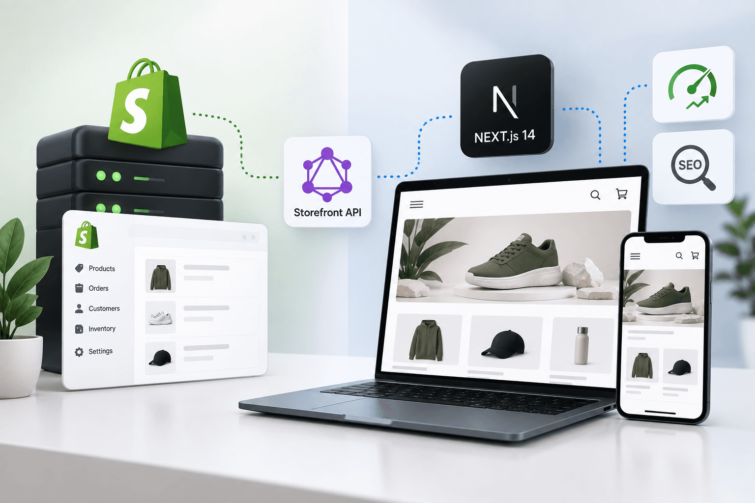 Headless Shopify with Next.js 14 and Storefront API: Complete Performance & SEO Setup Guide