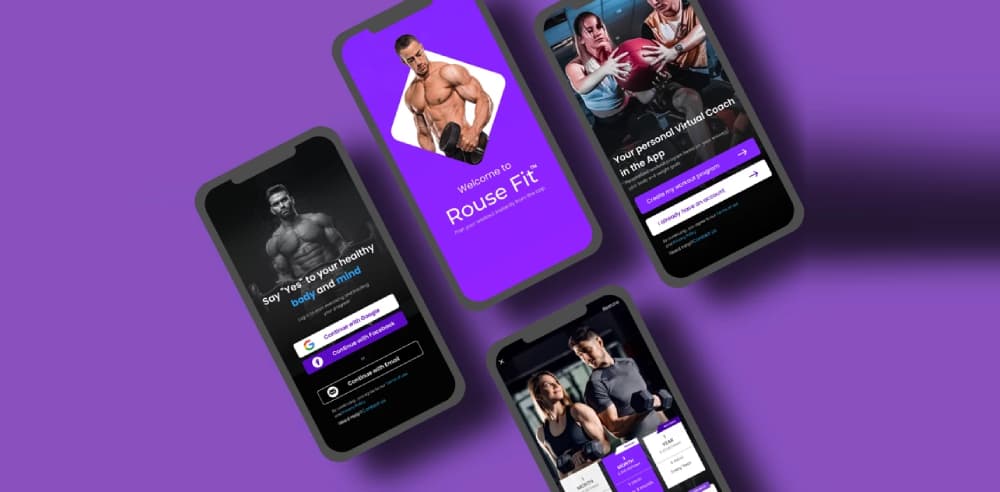 RouseFit – Fitness App UI Design